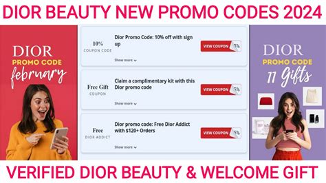 dior codes 2024|dior promo code tiktok.